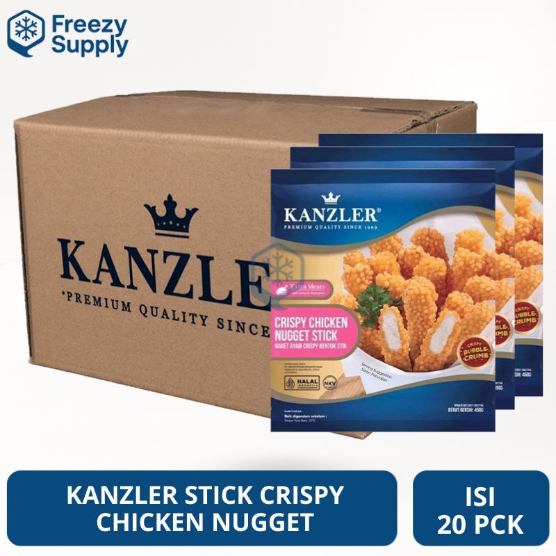 1 Ktn Kanzler Stik Crispy Chicken Nugget 450 gram Isi 20 Pack
