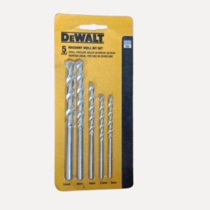 MASONRY DRILL BITS SET DEWALT MATA BOR BETON SET 5PCS DEWALT