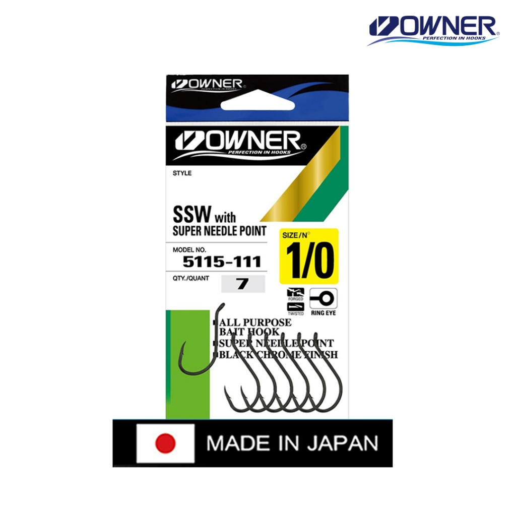 OWNER SSW 5115 Kail Pancing Super Needle Point | Kail Laut Serbaguna Tajam Anti Karat untuk Kakap, K