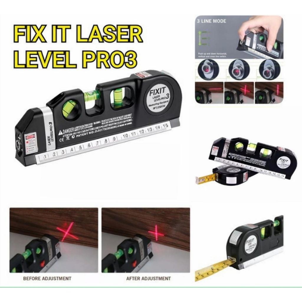 waterpas laser with infrared fixit level 3 pro 250cm