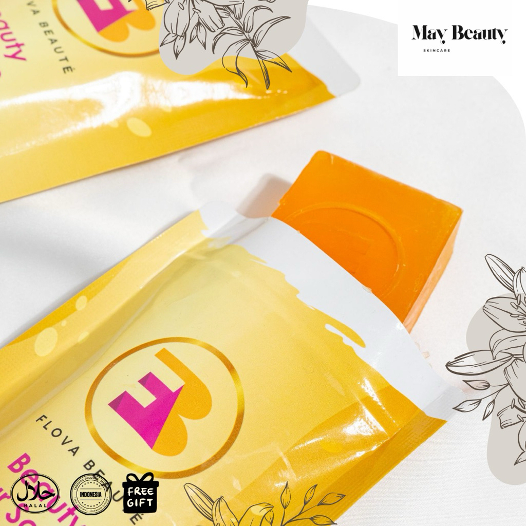 FLOVABEAUTE Beauty BAR SOAP GOLD Flova Beaute Perawatan Kulit Wajah Membersihkan Kotoran Mencerahka 