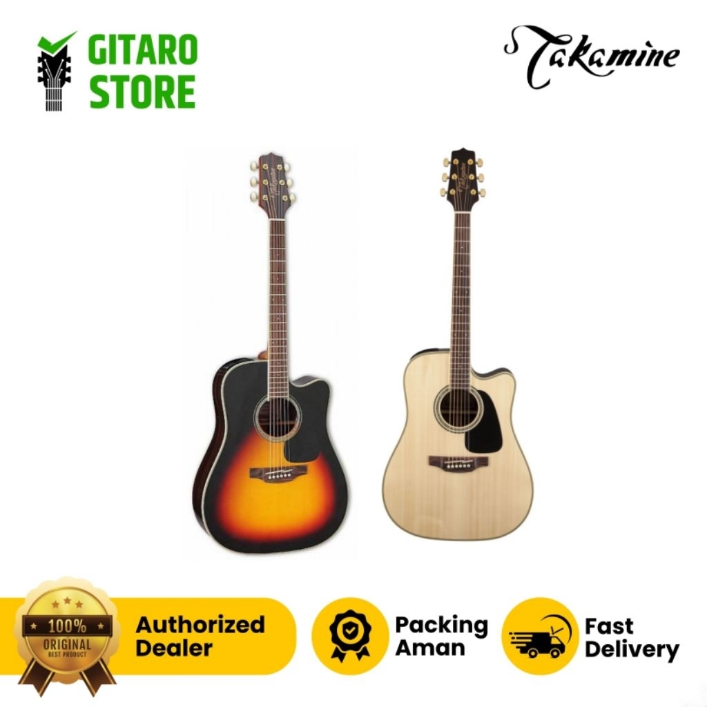 Gitar Akustik TAKAMINE GD51CE GD 51 CE Brown Sunburst - Natural