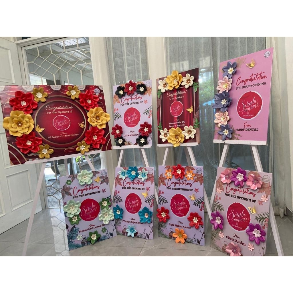 Paper Flower Board (Papan Bunga Kertas)