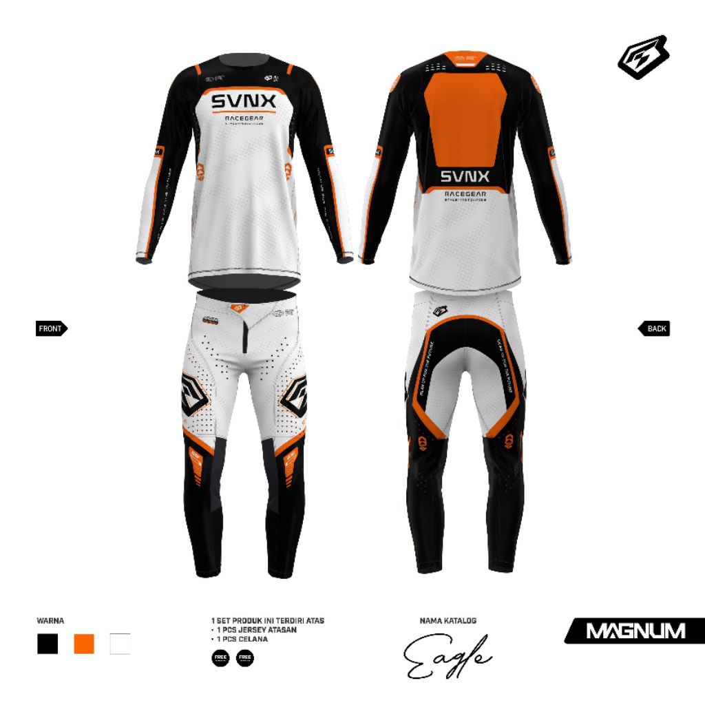 JERSEY TRAIL SVNX EAGLE SERIES / JERSET SVNX TYPE MAGNUM / JERSEY SET MOTOCROSS