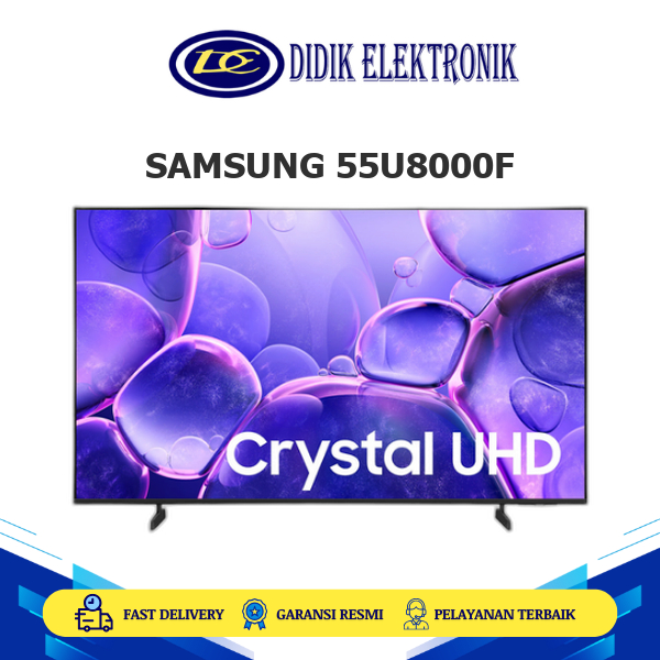 SAMSUNG 55U8000F Smart TV 55 Inch Crystal 4K UHD Q-symphony Dolby Atmos MetalStream Design UA55U8000