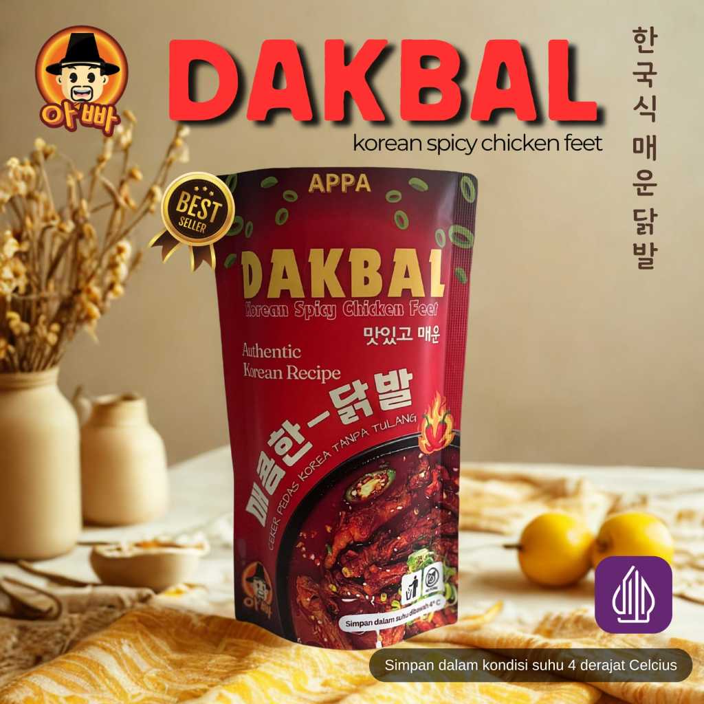 Appa Korean - Dakbal / Ceker Pedas Korea Tanpa Tulang 140gr Halal
