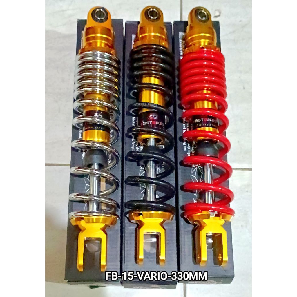 SHOCKBREAKER BELAKANG NON TABUNG FASTBIKE 300/330MM (MATIC) BEAT SCOOPY VARIO MIO