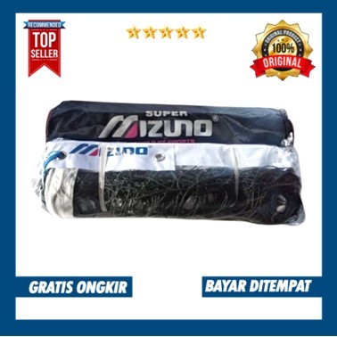 Net Jaring Voli Mizuno Super Sling Baja Voly Volley Standard Lapangan voli Bahan Tebal