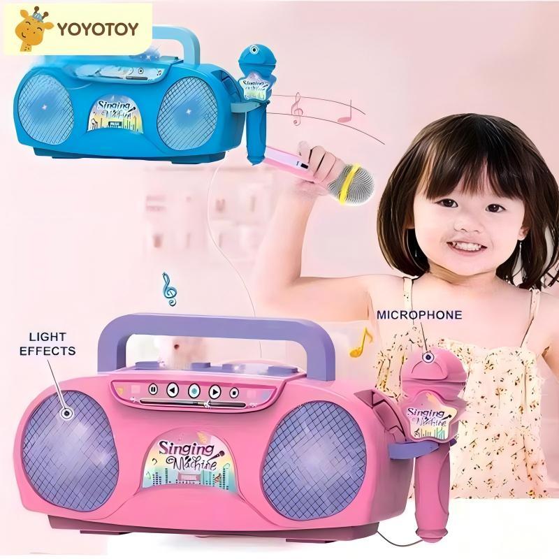 YOYOTOY Mainan Karaoke Anak Mic Karaoke Anak Mic Dan Musik Mainan Mainan Karaoke Anak Perempuan Deng
