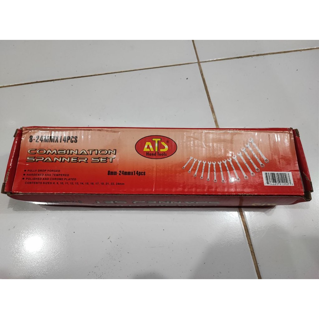 Kunci Ring Pas 8 - 24mm Set ATS