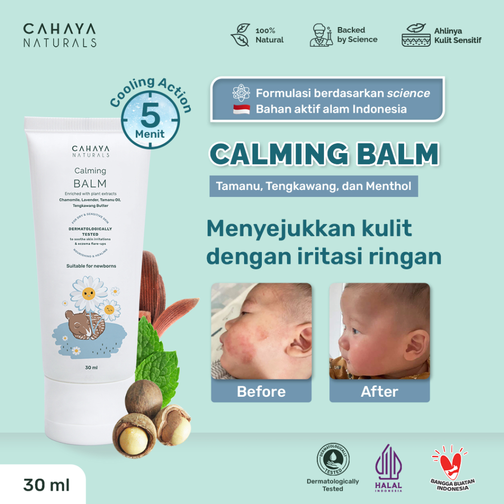 Cahaya Naturals -  Salep Gatal dan Diaper Cream / Anti Inflamasi dengan Tamanu & Menthol - Calming B