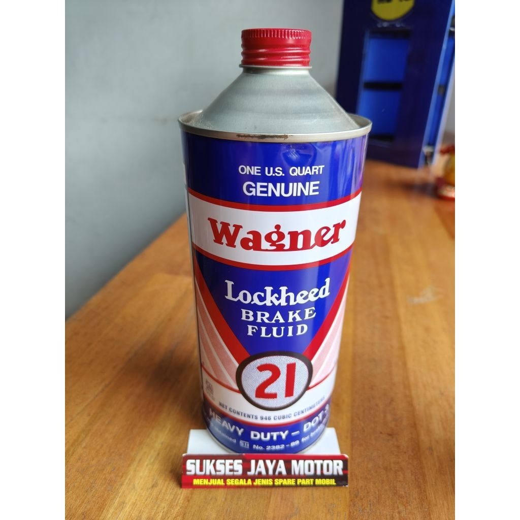 minyak rem WAGNER DOT-3 ukuran 1 Liter brake fluid WAGNER DOT-3