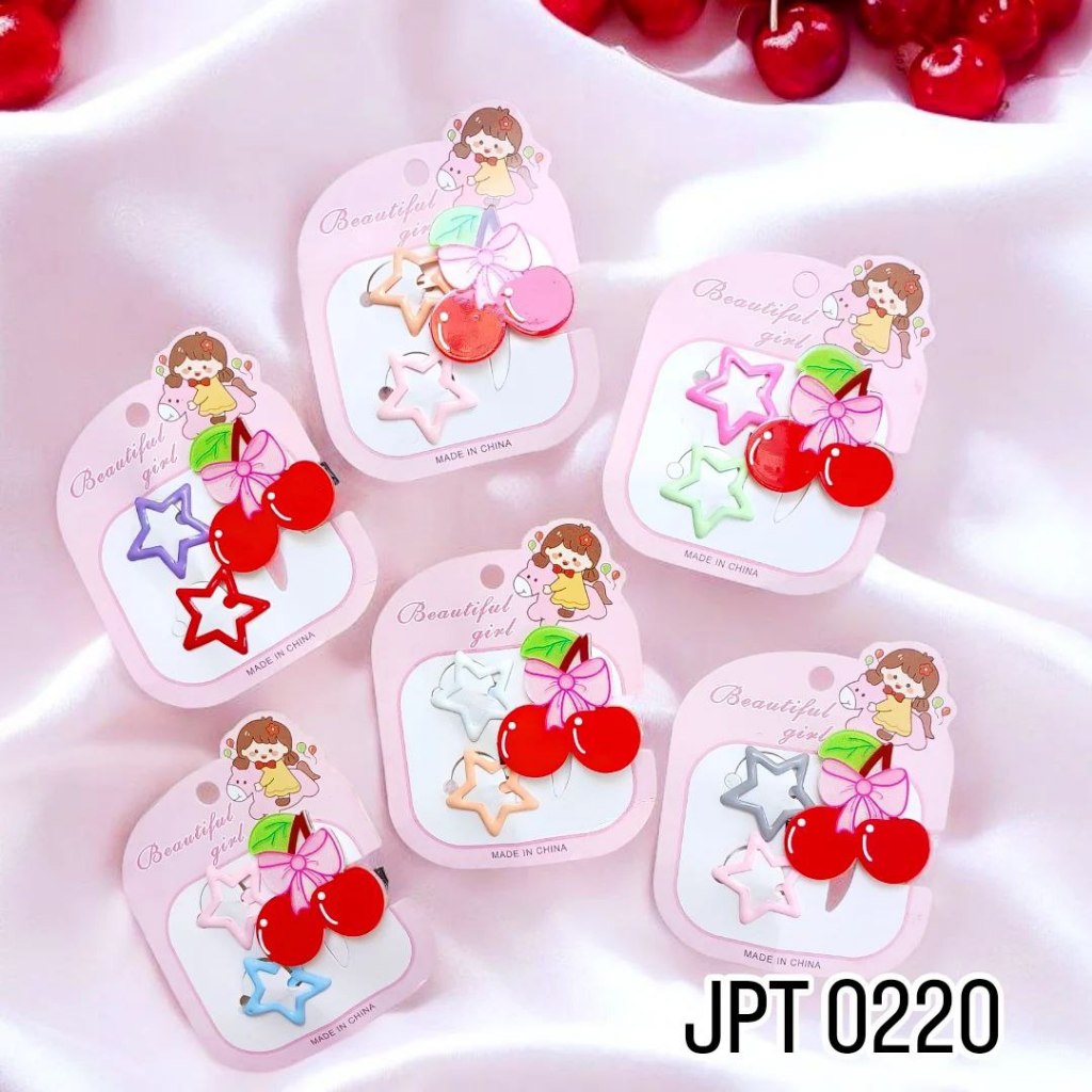 JPT 0220 - ISI 12 KARTON JEPIT 3IN1 BUAYA CHERRY + TIK TOK BINTANG