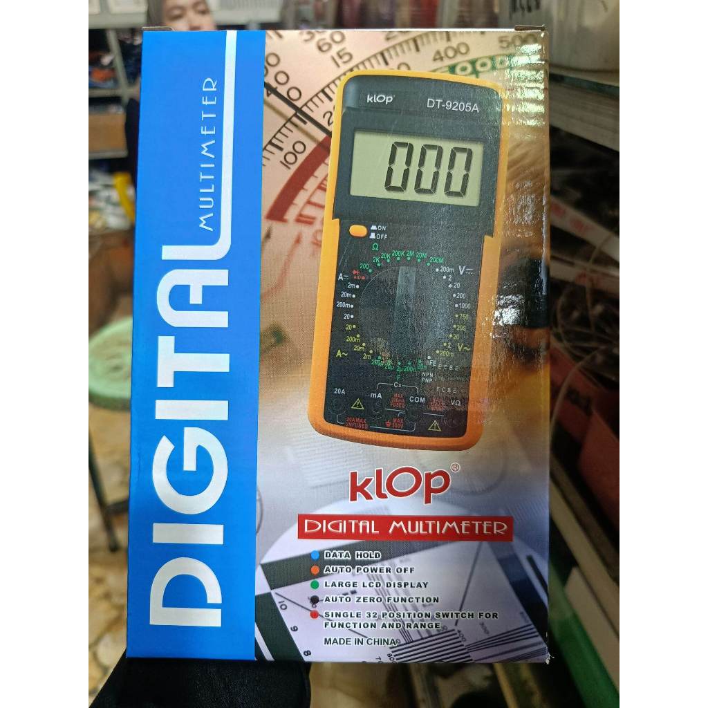 Multimeter Digital/ Multi tester digital - Avometer Digital besar DT9205A