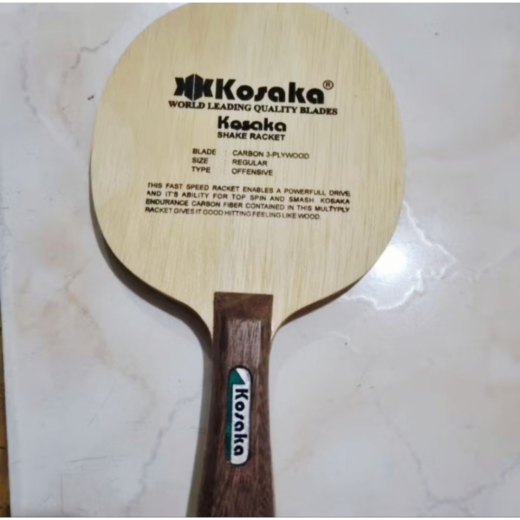 Kayu KOSAKA/Kayu KOSAKA BLACK Bet Pingpong