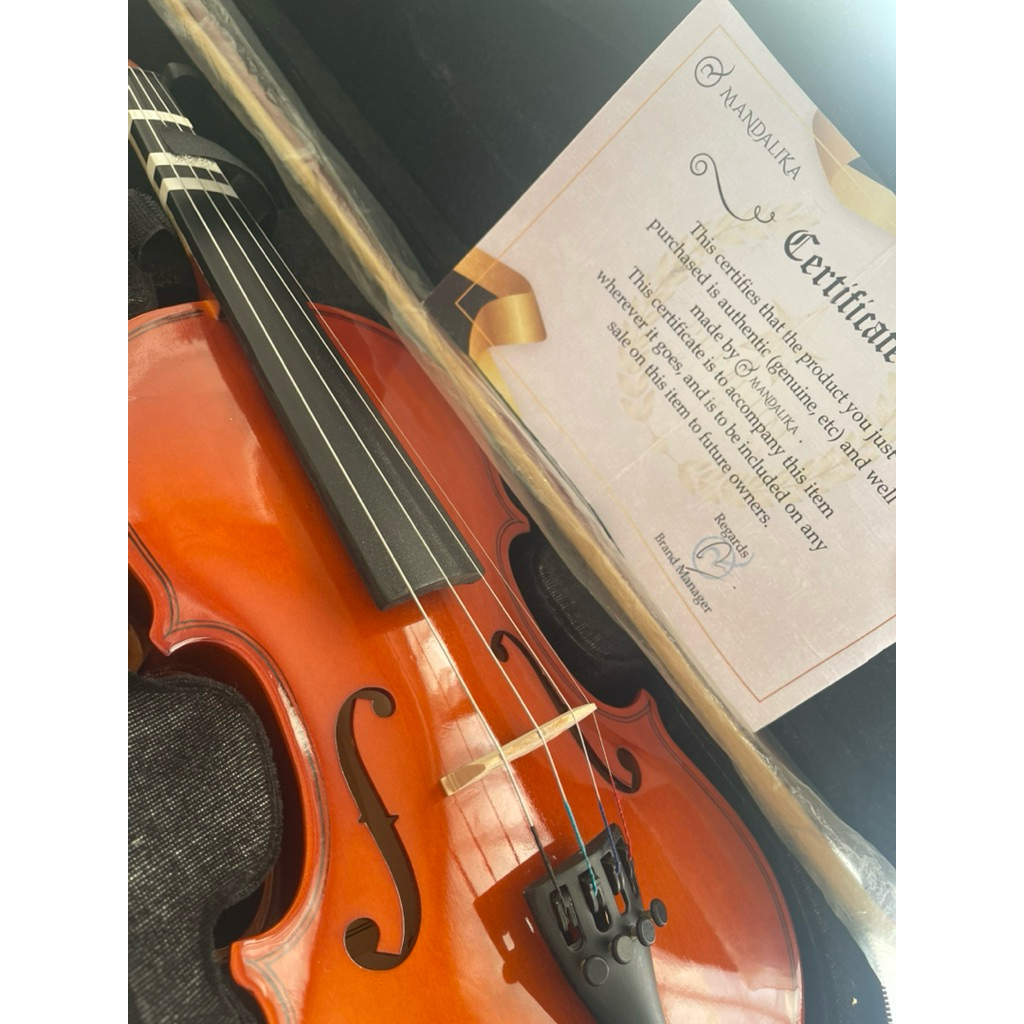 Biola / Violin Mandalika Size 1/2 Bekas, Kondisi Sangat Jarang Dipakai