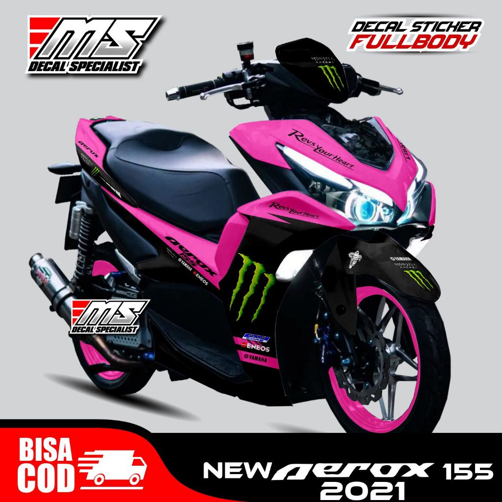 Produk baru Decal stiker New Aerox 155 2021 full body stiker motif aerox 155