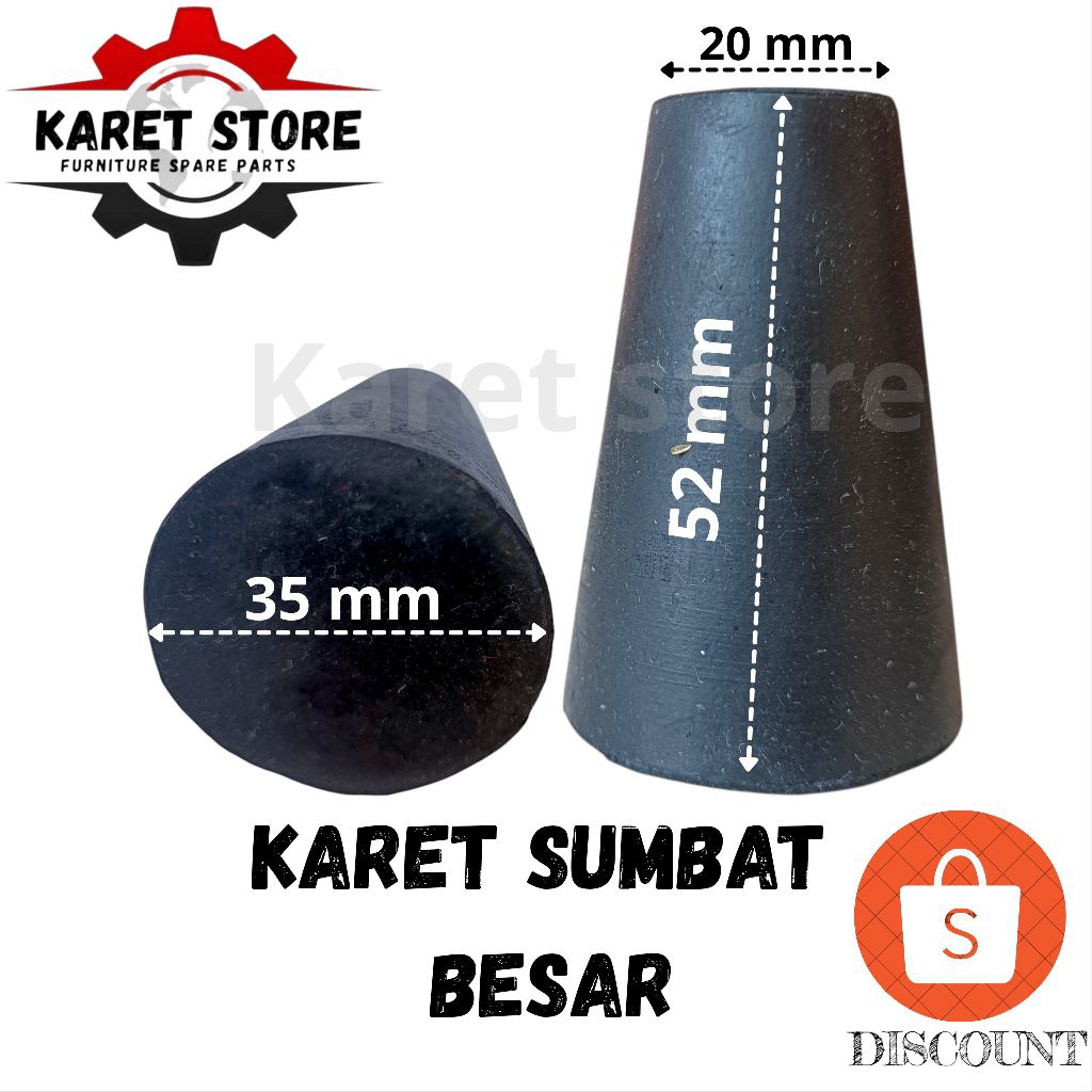 Karet sumbat ukuran besar/karet stoper/karet sumbat air