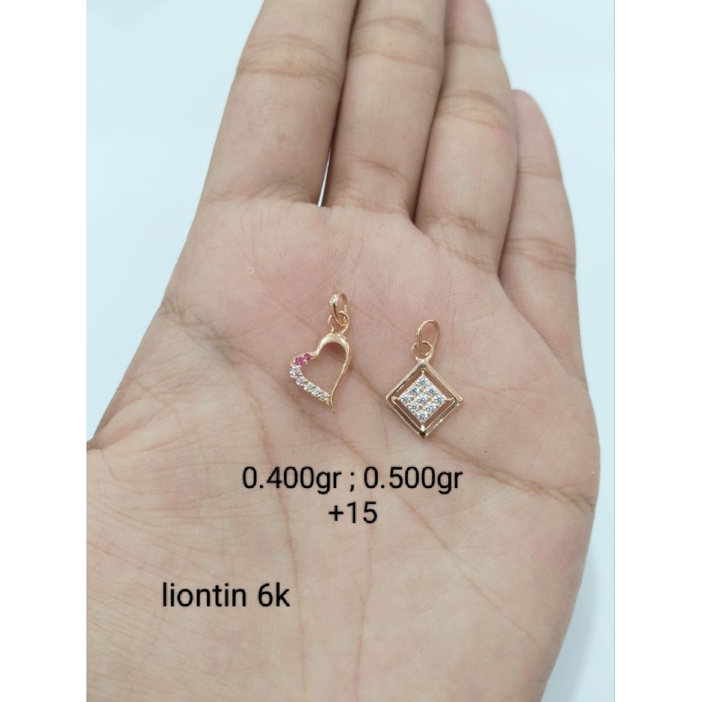liontin emas 6 karat