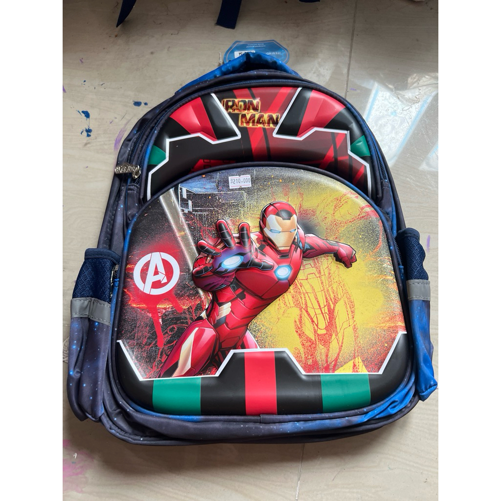tas ransel sekolah ironman anak hsd 3ruang