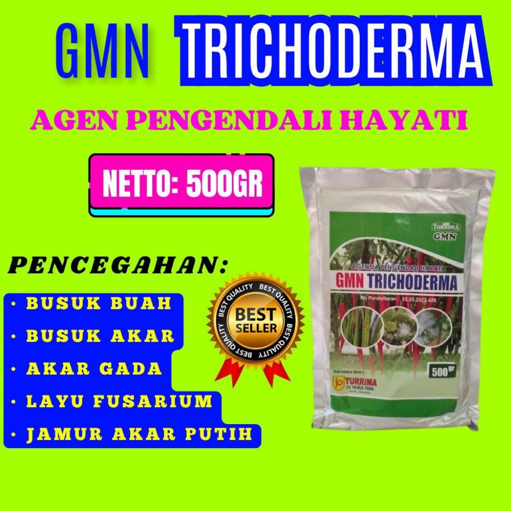 SOLUSI AJAIB  Pupuk Trichoderma Plus, Pupuk Trichoderma Sp, Pupuk Trichoderma Sawit Isi 500gram