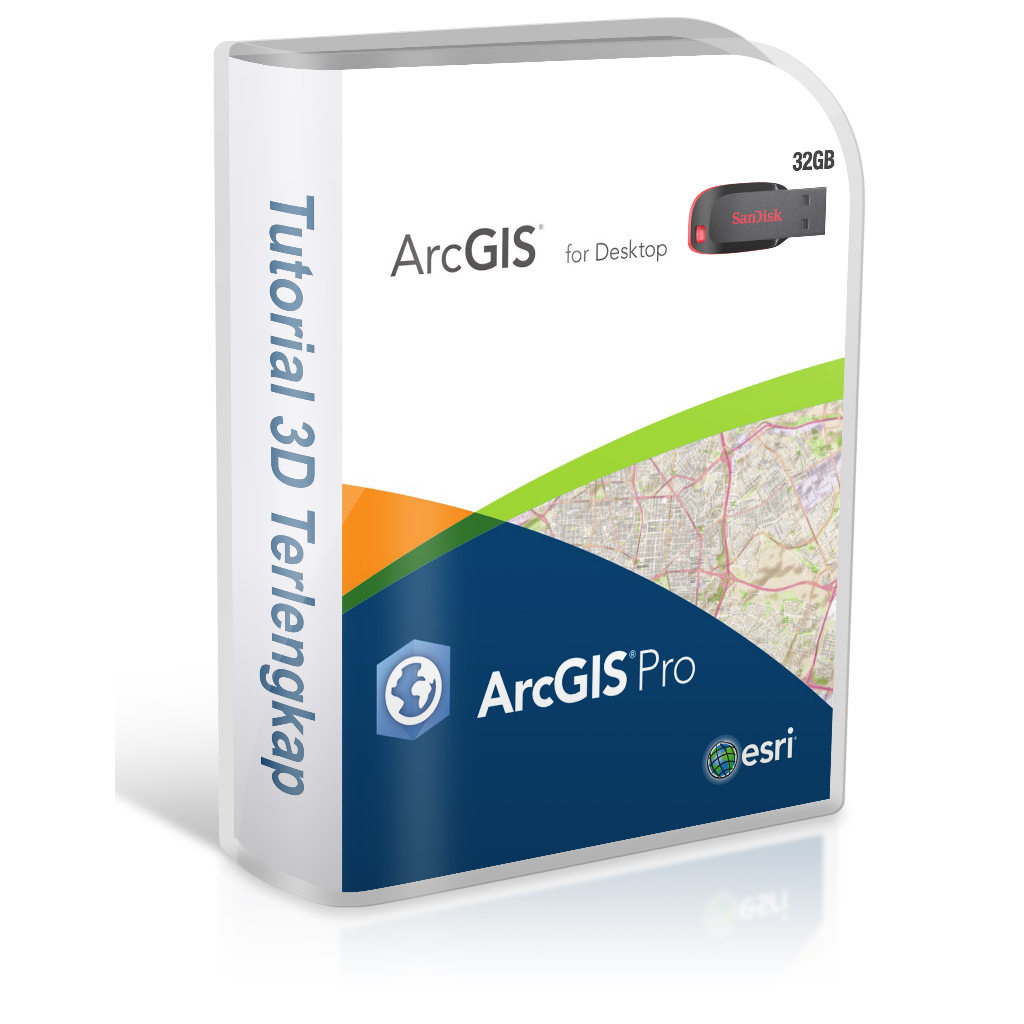 AutoCAD Map 3D 2026 and ArcGIS Pro 3 plus Video Tutorial Mastering via Flashdisk 32GB