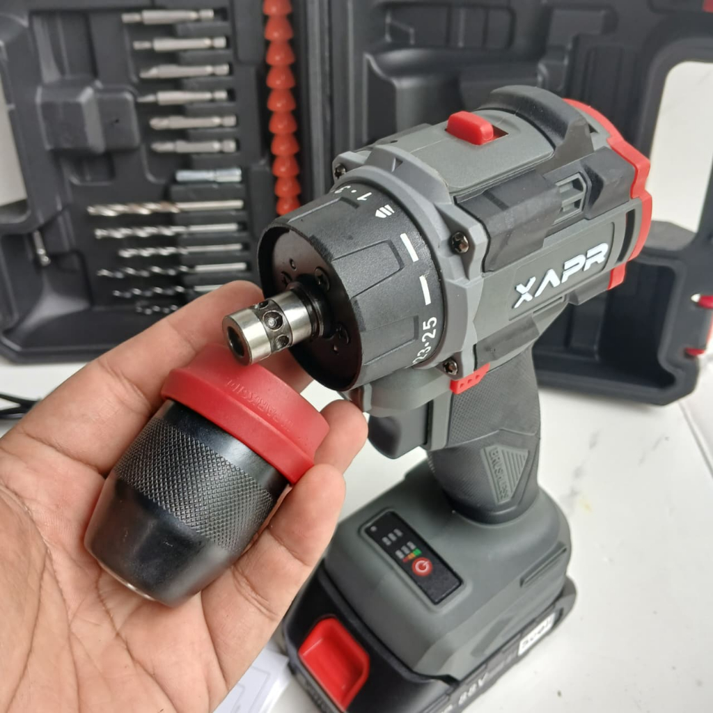Mesin Bor Cordless batrai APR brushless ap24+ Ap24 AP 24+ 24 + bor baja ringan roffing batrai LXT