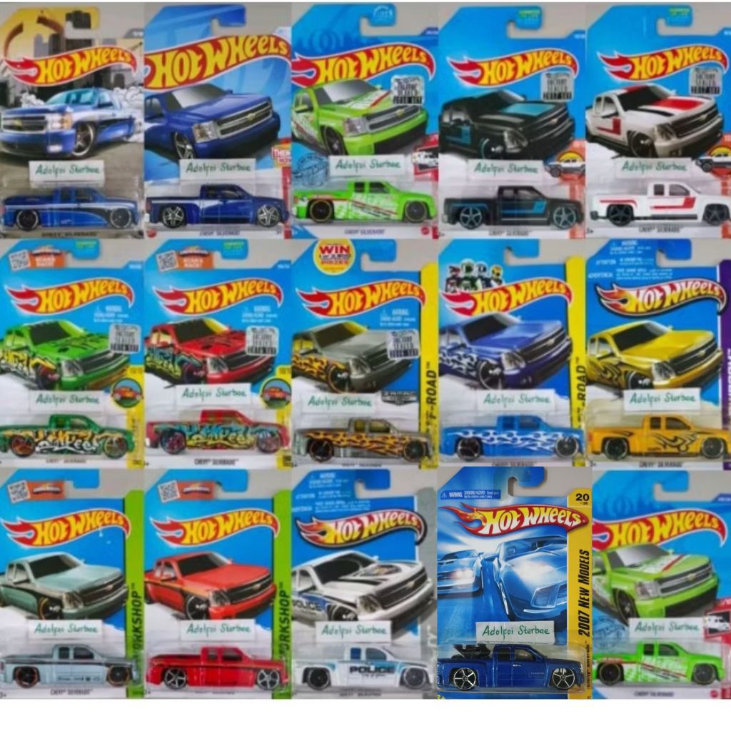 hotwheels hot wheels chevy silverado factory sealed th reg short card hw off road workshop city art 