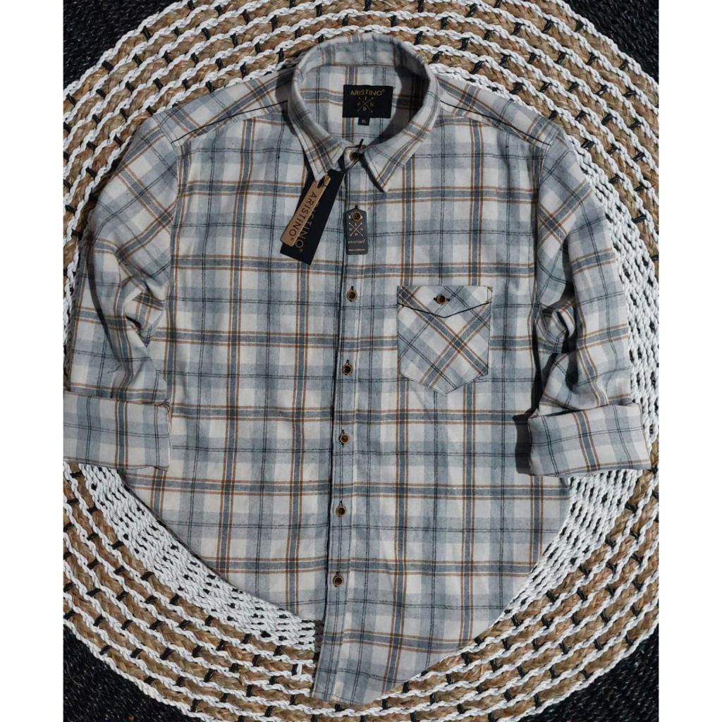 bisa COD kemeja flanel premium pria wanita. flanel garis kotak kotak motif sultan. flanel distro. fl
