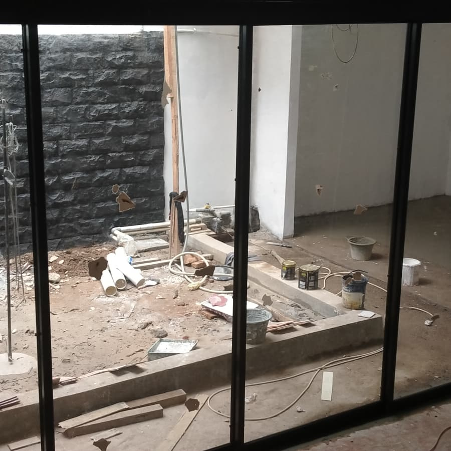 Pintu Sliding Aluminium Kaca 4 Daun 1 Pasif Kusen 4 In simpleeee, anti karat tahan lama LS ALUMUNIUM