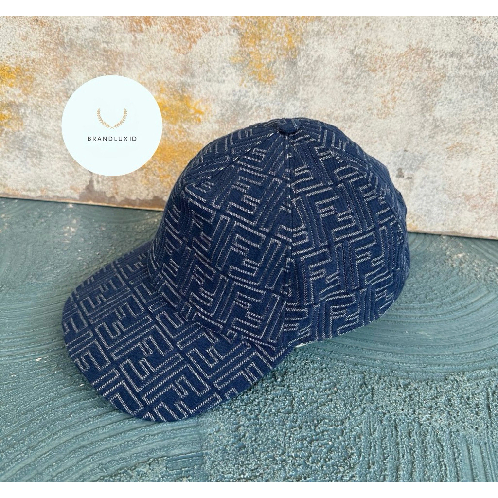 Fendi FF Denim Blue Jeans Cap Unisize