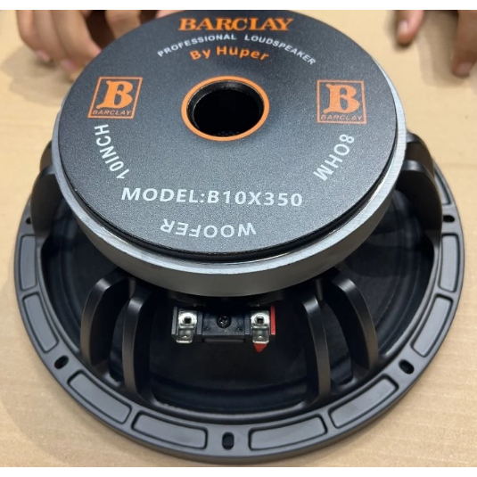 Speaker Komponen BARCLAY B10X350 / B 10X350 10 Inch original by HUPER
