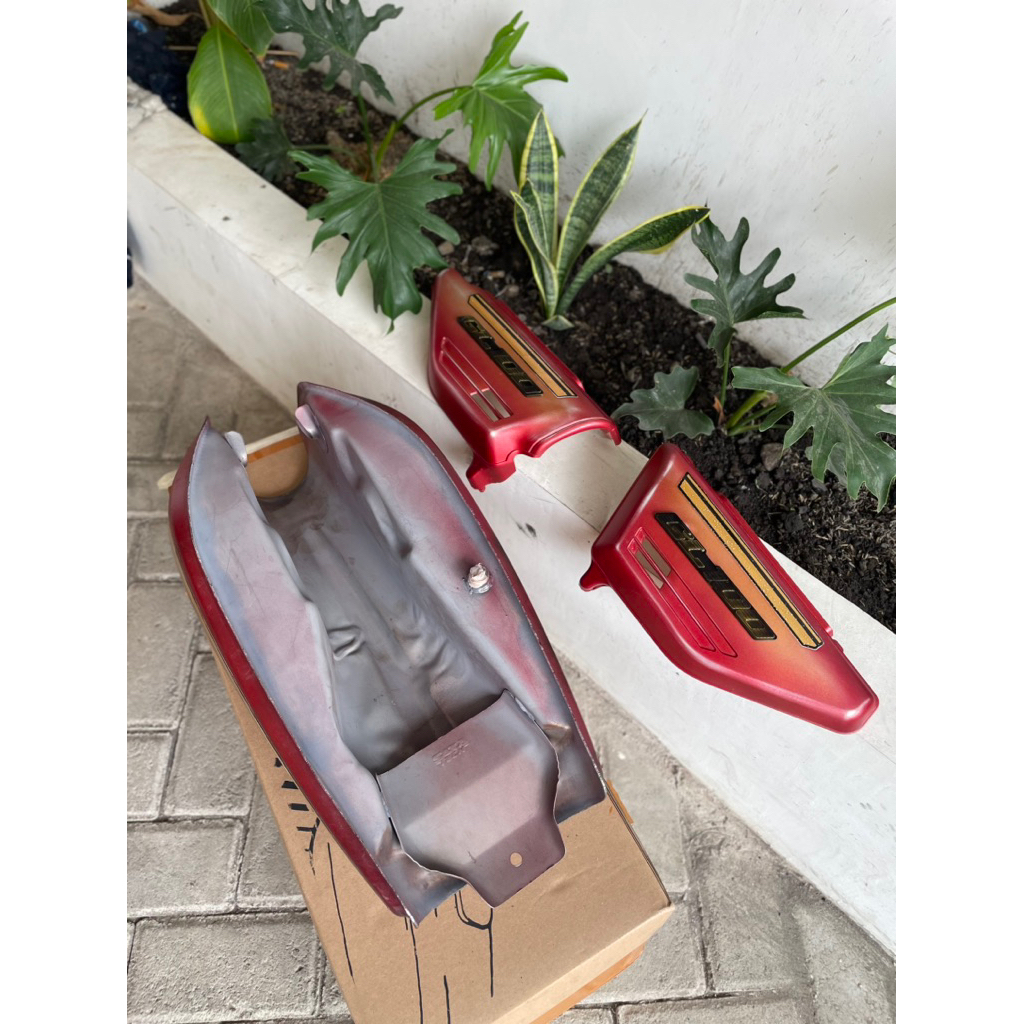 Tangki GL100 Cat Bladusan Set Kempolan Bahan Sakatech