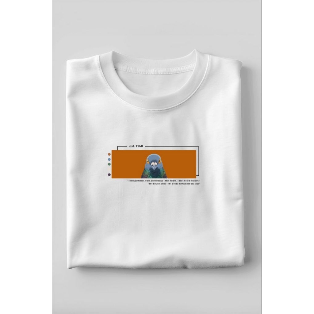 Kaos Distro Merpati Pos Est.1968 – Desain Vintage Combed 30s Premium Unisex