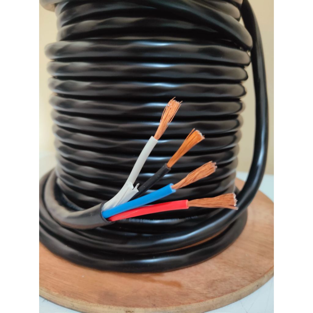 KABEL SPEAKER TITAN ORIGINAL 4x2.5mm - KABEL SPEAKER ISI 4x2.5mm warna Hitam