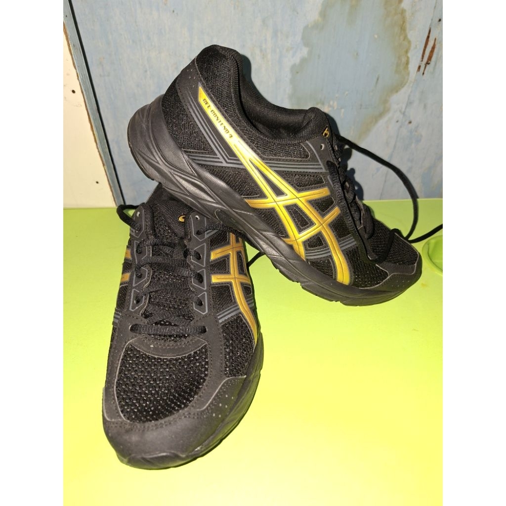 Sepatu Asics Gel Contend 4 Original black gold