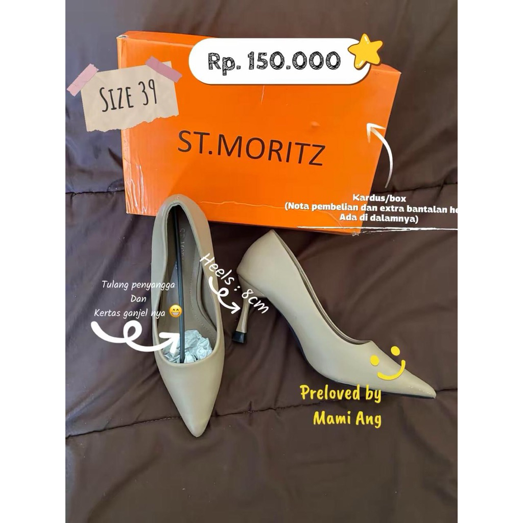 Sepatu Heels St Moritz preloved