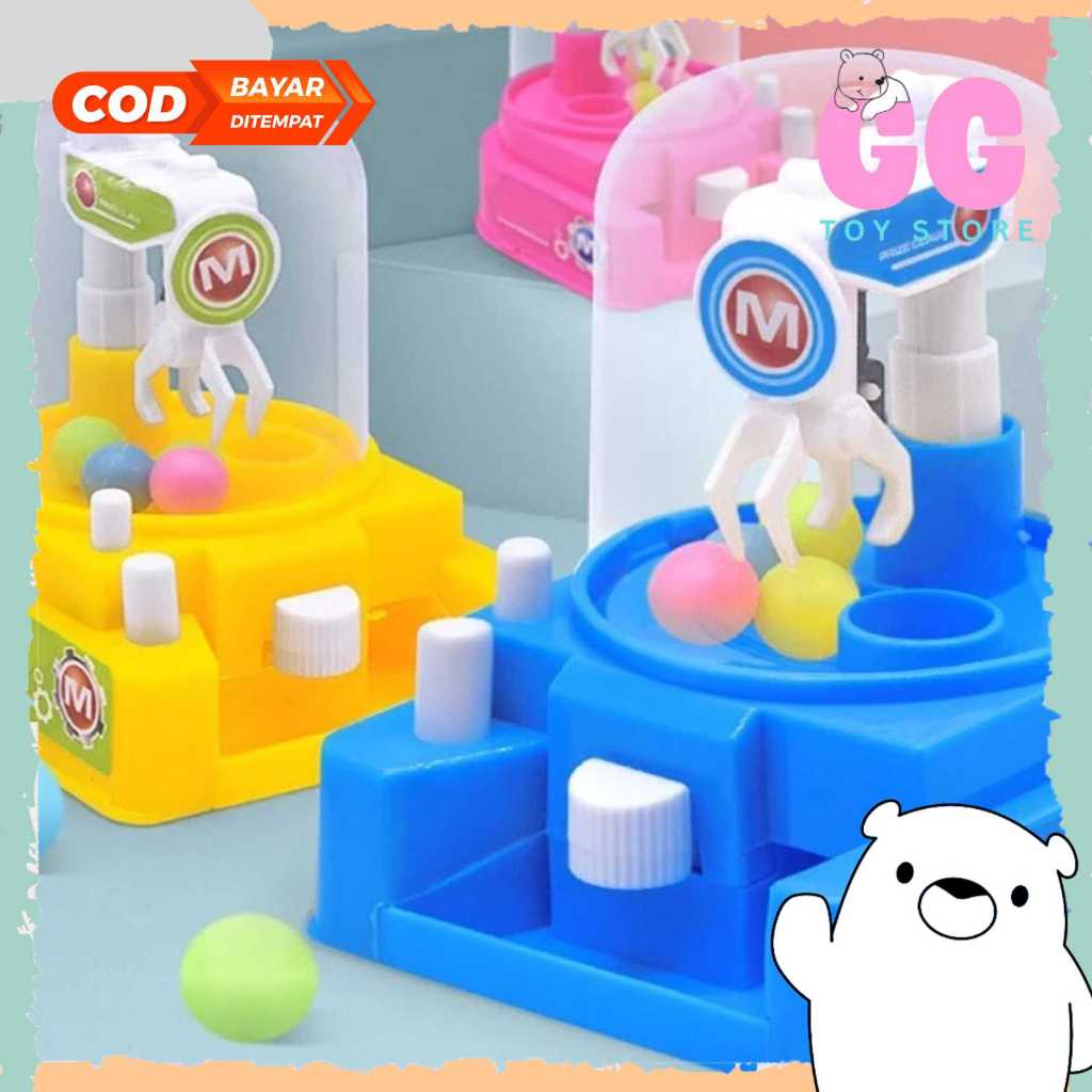Ggtoys Mainan Anak Mesin Capit Bola Mini Claw Game Machine Toys