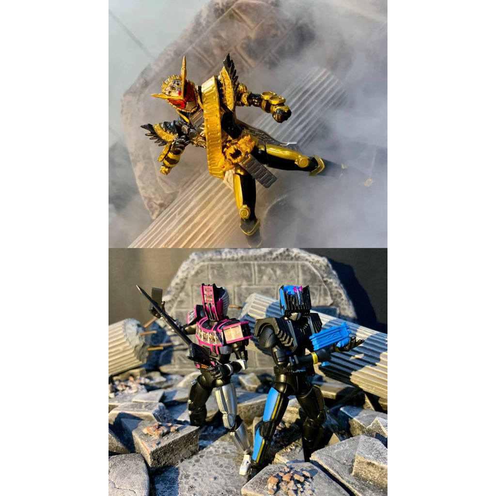 Shodo Kamen Rider Set ( ohma zio, decade complete & diend )