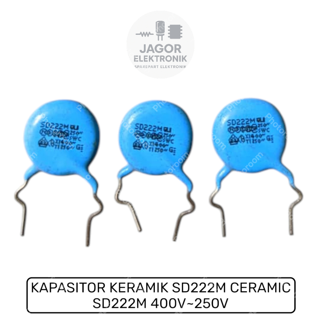 10Pcs - Kapasitor Keramik SD222M 250~400V