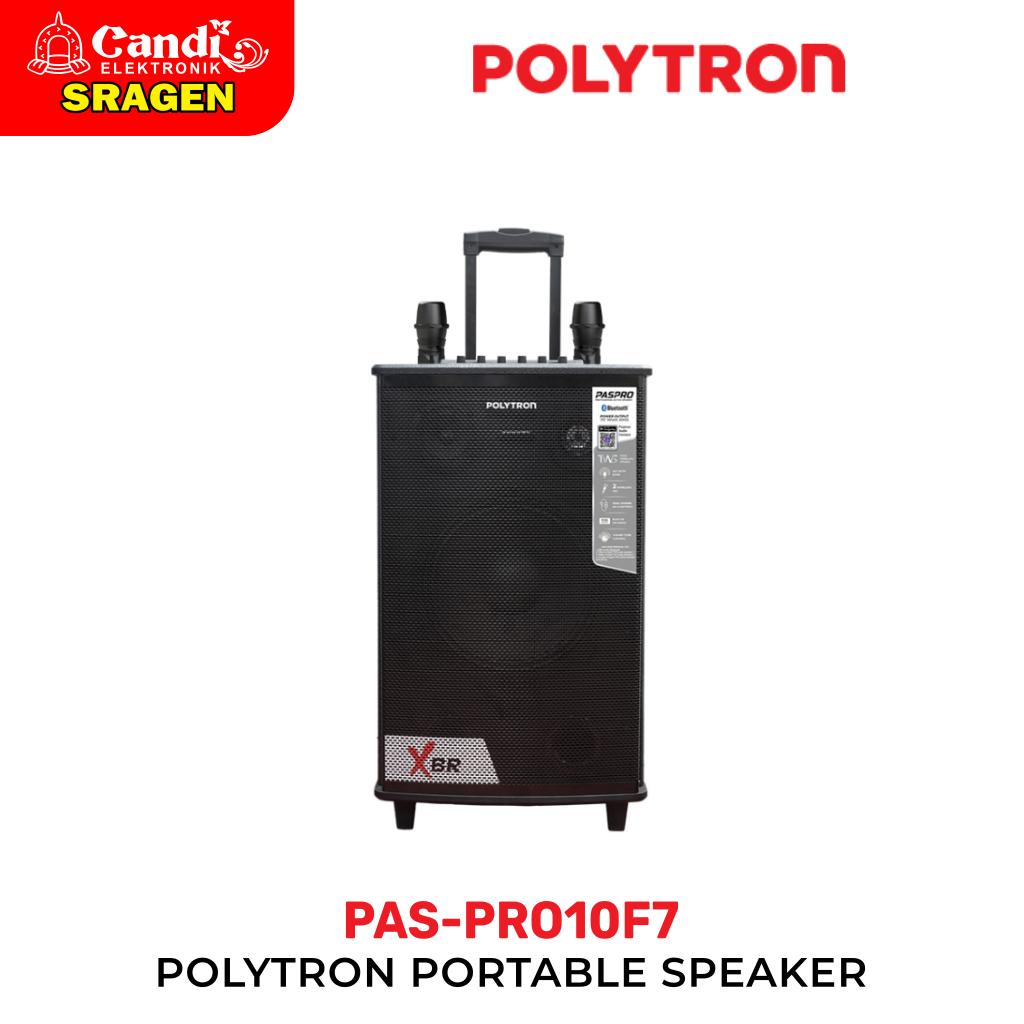 POLYTRON Speaker Aktif Portable Dual Power 10 Inch - PAS-PRO10F7