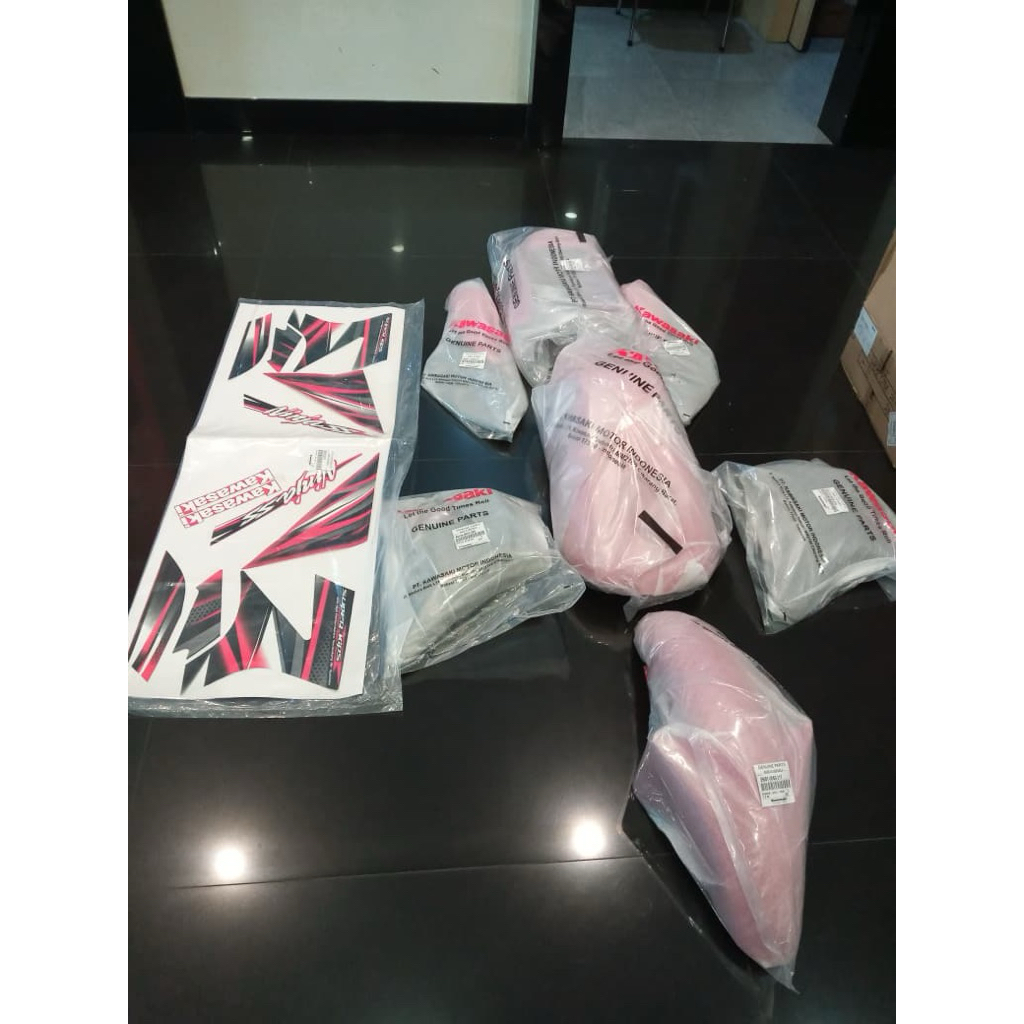 Full body set Ninja R/SS merah 100% original