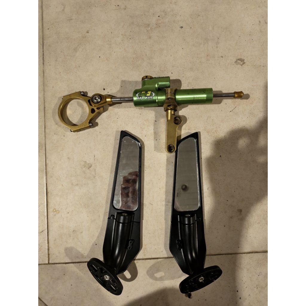 stabilizer stang set hyperpro zx6r zx636 velg delkevic tapak lebar double disk set cakram ninja 250f