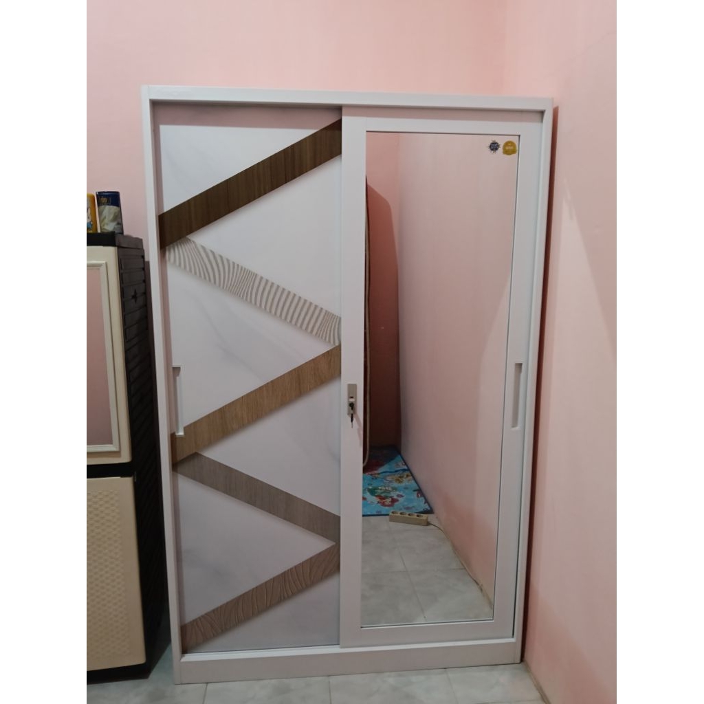 Lemari Besi Sleding 2pintu
