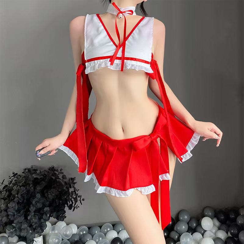 Christmas costume dance sexy bunny girl three-point Christmas set