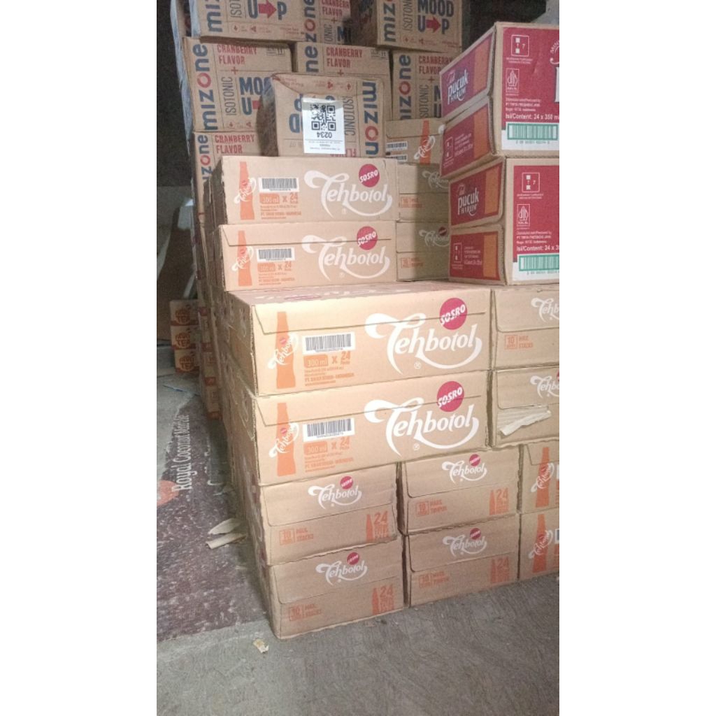 teh botol Sosro KOTAK 200ML