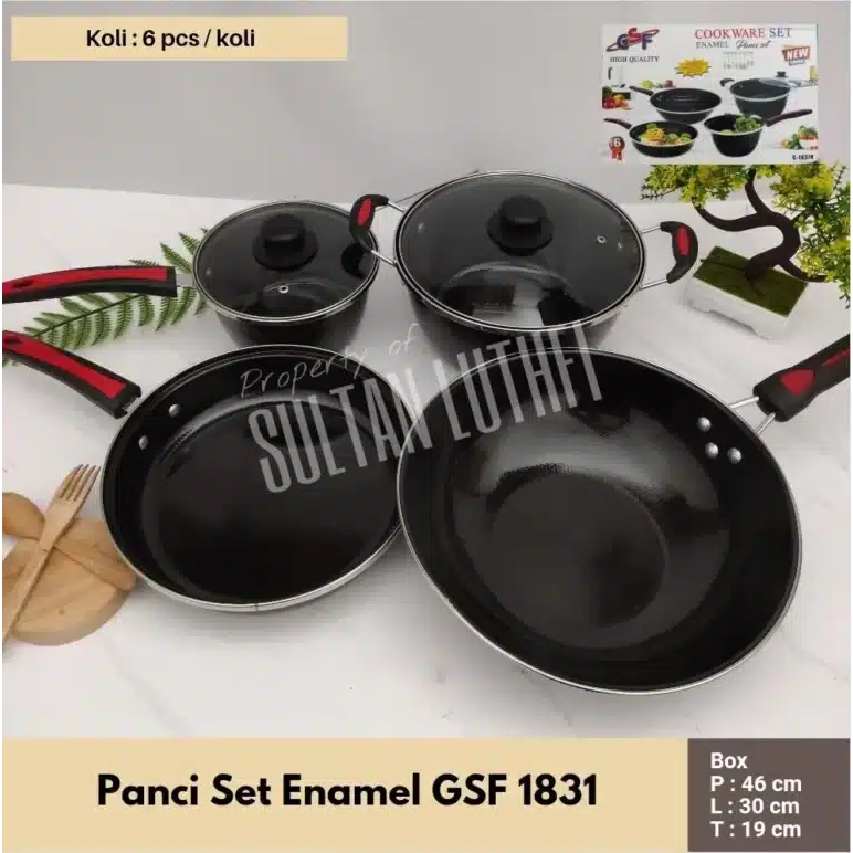 Panci Set Enamel GSF 1831