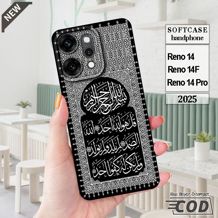Case OPPO RENO 14  _OPPO RENO 14F  _OPPO RENO 14 PRO  _Casing silikon hitam bening Elastis keren