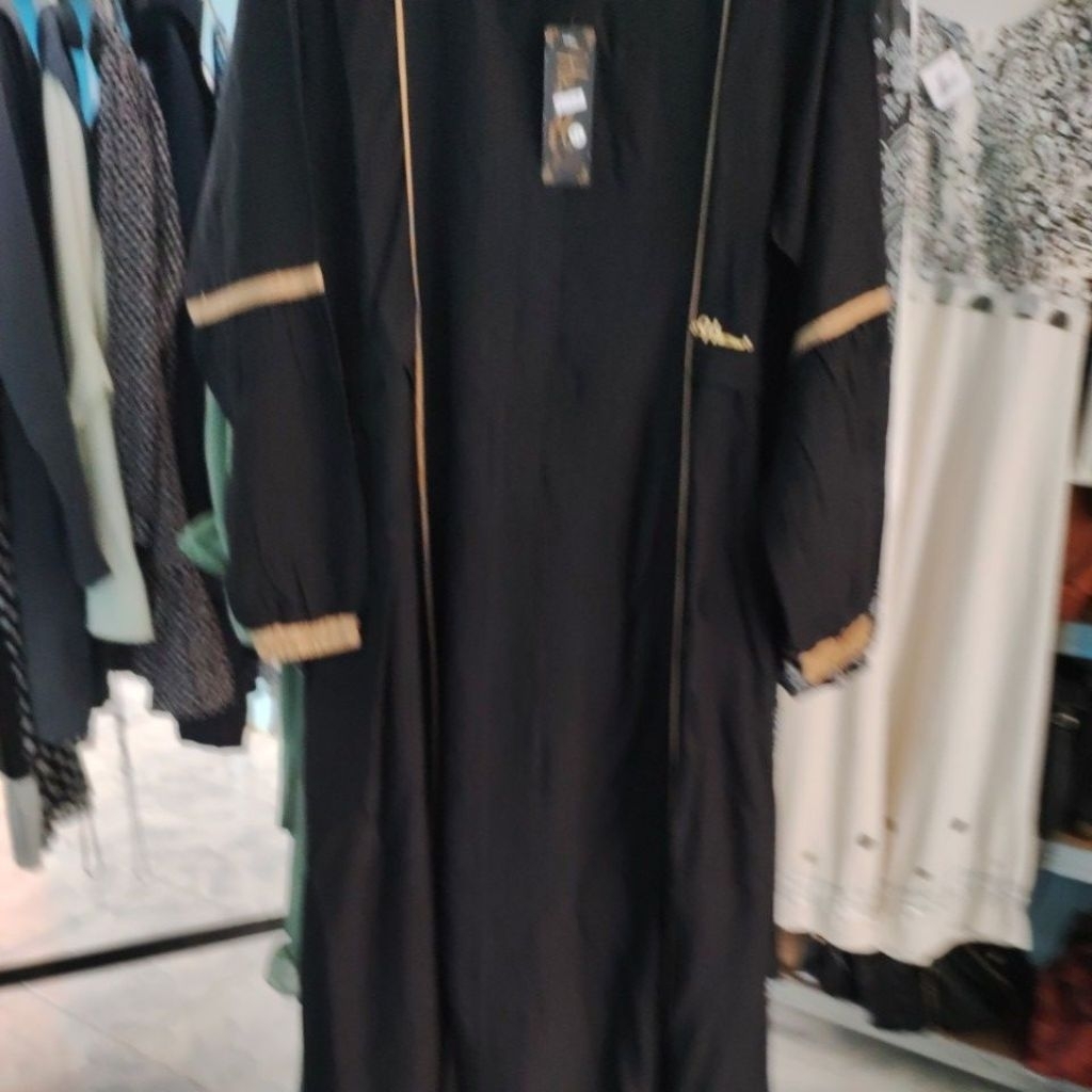 gamis/ abaya hitam anak- remaja