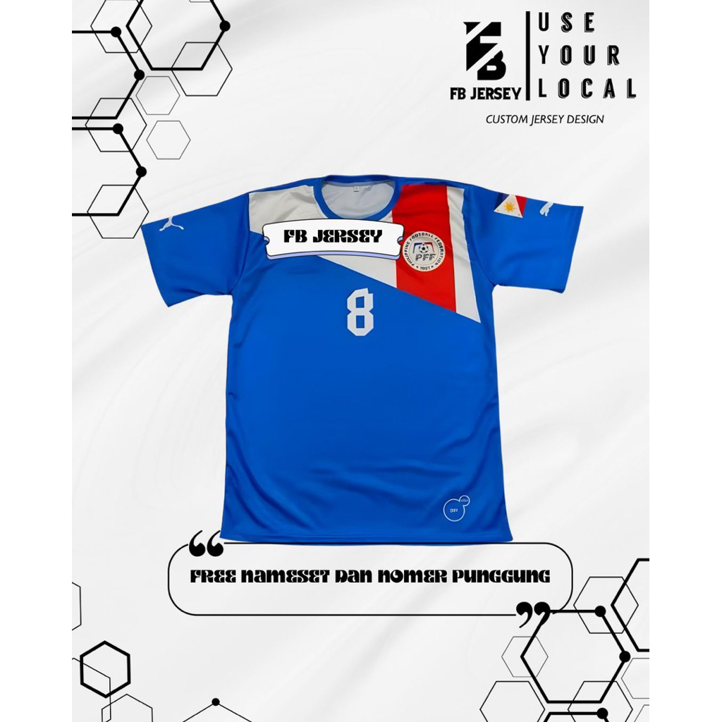 Jersey Timnas Filipina Full Printing Custom